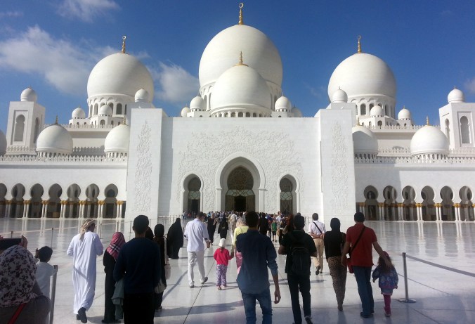 Walking into the Grand Mosque