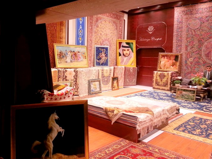 Taking this picture marked the second time we almost got in trouble this trip.  Apparently you're not allowed to photograph the expensive carpets.