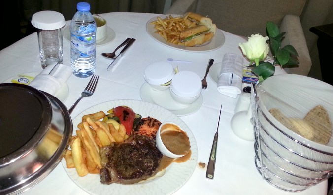 Ending the day with room service!