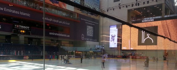 Yep. Same mall as the one with the aquarium and Sega World, the video game theme park.  They do it big here.