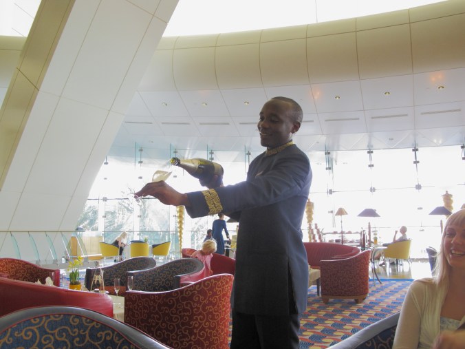 Champagne pouring skill: Level 99.